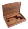 Lovely Contemporary Walnut Presentation Revolver Case