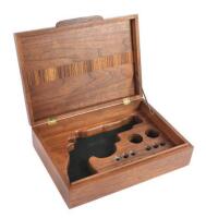 Delightful Contemporary Walnut Presentation Revolver Case