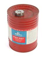 Vintage Red Dot Powder Tin