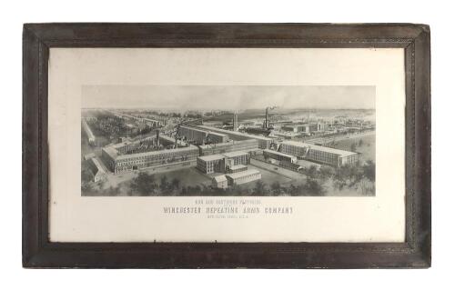 Framed Winchester Factory Lithograph