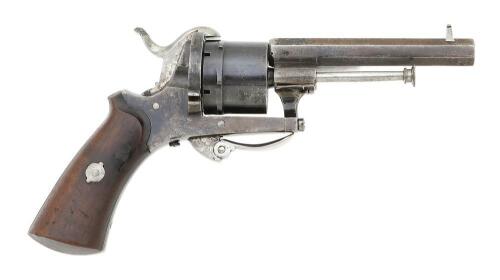 Belgian Double Action Pinfire Pocket Revolver