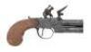 British Tap Action Flintlock Muff Pistol by Blair - 2