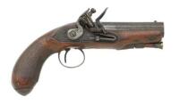 Irish Flintlock Coat Pistol by Wisdom