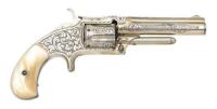 Engraved Smith & Wesson No. 1 1/2 Second Issue Revolver