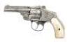 Engraved Smith & Wesson 38 Safety Hammerless Revolver - 2