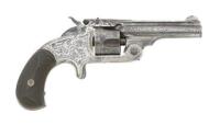 Engraved Smith & Wesson No. 1 1/2 Single Action Revolver
