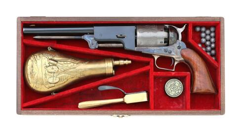 Cased Reproduction Colt Model 1847 Walker Percussion Revolver