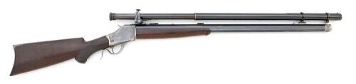 Attractive Winchester-Pope Model 1885 High Wall Rifle with Long Range Sidle Scope