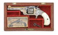 Interesting and Unusual Smith & Wesson 32 Single Action Revolver with Merwin, Hulbert & Co. Style Engraving