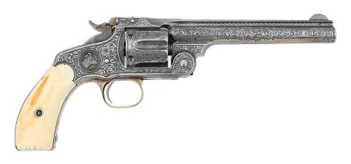 Documented L.D. Nimschke Engraved Smith & Wesson New Model No. 3 Revolver, The Kildare Club Prize Gun of 1887