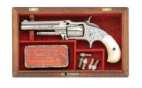 Fabulous New York Engraved Smith & Wesson Model 1 1/2 Second Issue Revolver