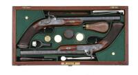 Fabulous Cased Pair of Percussion Pistols by James Purdey