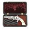 Fine Engraved & Silver-Plated Smith & Wesson No. 1 Second Issue Revolver with Gutta Percha Case