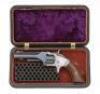 Fine Smith & Wesson No. 1 Second Issue Revolver with Stand of Flags Gutta Percha Case