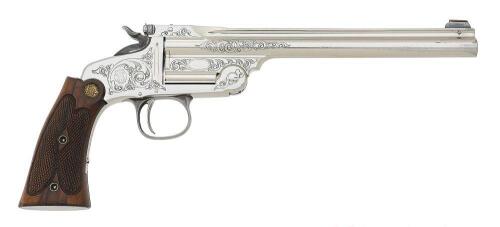 Very Fine Factory Engraved Smith & Wesson Second Model Single Shot Pistol