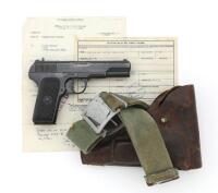 Chinese Type 54 Tokarev Semi-Auto Pistol with NVA Holster Rig & Capture Papers