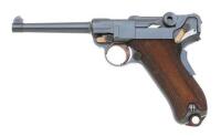 Rare Swiss Model 1900 Commercial Luger Pistol by DWM with “A” Suffix Serial Number