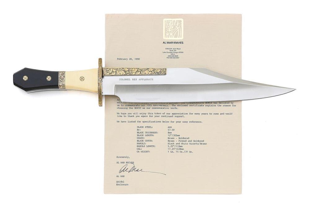 Col Applegate Rare Al Mar Tenth Anniversary Limited Edition Commemorative Bowie ...