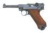 German P.08 Luger S/42 Pistol by Mauser