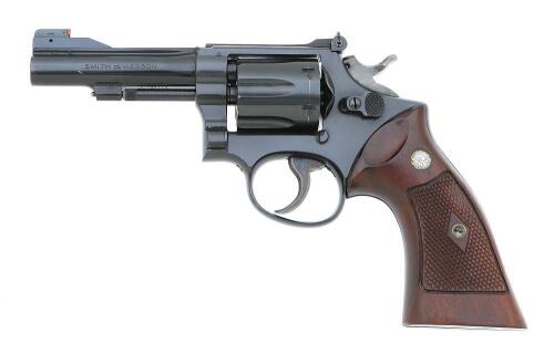 Custom Smith & Wesson K-38 Combat Masterpiece Revolver by King Gun Sight Company Connected to General Charles &ldquo;Babe&rdquo; Baron a Known Chicago Mob Boss