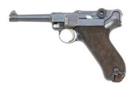 Rare German Blank Chamber P.08 Luger Pistol by DWM with HQ Unit Markings