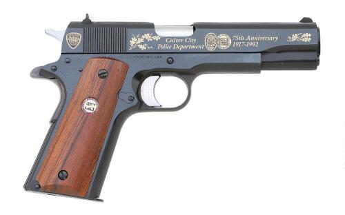 As-New Colt Government Model Culver City P.D. Commemorative Pistol