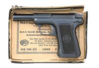 Excellent Savage Model 1907 Semi-Auto Pistol with Partial Original Box