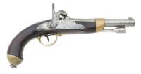 French Model 1822 Percussion-Converted Pistol by Tulle