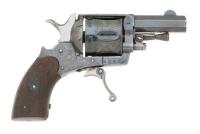 Engraved Belgian Double Action Pocket Revolver