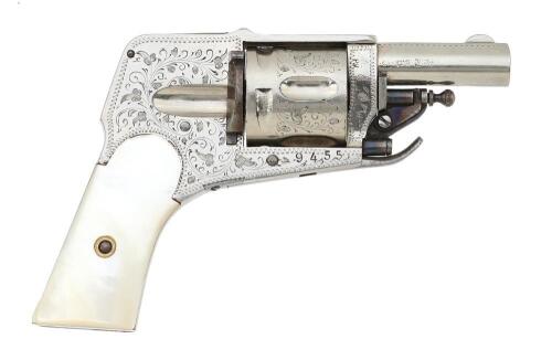 Belgian Double Action Hammerless Pocket Revolver