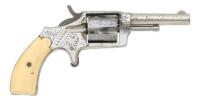 Engraved Hopkins & Allen Blue Jacket No. 2 Single Action Revolver