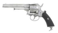 Engraved European Pinfire Double Action Revolver