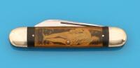 Vintage Wabash Cutlery Picture Pocketknife