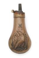 Scarce Unmarked Large Eagle Pistol Flask