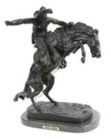 Bronco Buster Bronze Sculpture After Remington