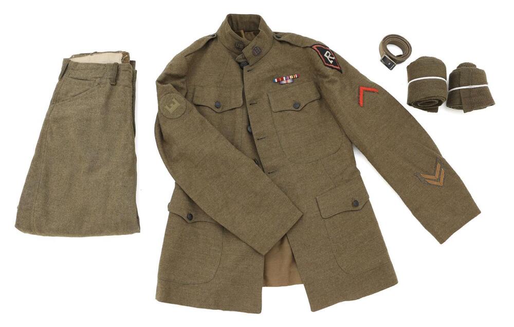 First World War Uniform Purportedly Belonging to Edwin Springer, Army ...