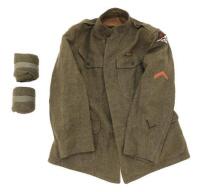 First World War Tunic Purportedly of John C. Williams 14th Engineers