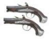 Attractive Pair Of Diminutive European Flintlock Pocket Pistols - 2