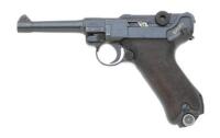 East German Reworked P.08 Luger Pistol With Police Marking