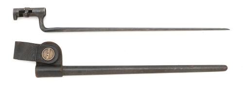 U.S. Model 1873 Rifle Bayonet With Mass. Militia Markings