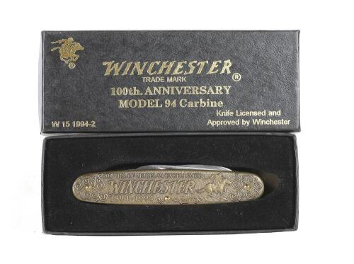 Winchester W15 1994-2 Bronze 100th Anniversary Pen Knife