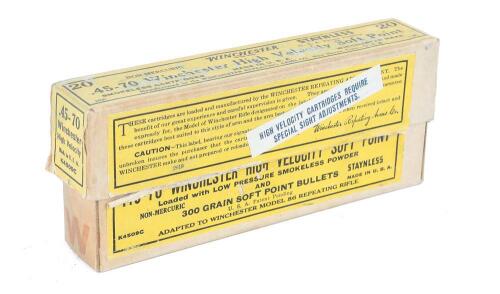 Collectible Box Of Winchester 45-70 Government Ammunition