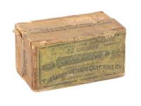 Vintage Box Of 22 Single Shot Cartridges