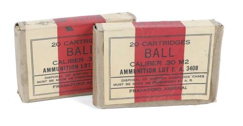 Collectible Boxes Of .30 M2 Ammunition