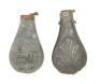 Pair of Zinc Bodied Powder Flasks