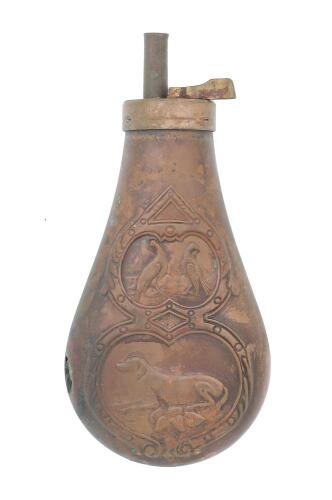 Unmarked Bird and Dog Flask