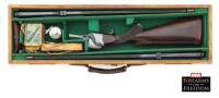 Wonderful Cased Daniel Fraser Falling Block Rifle Two Barrel Set