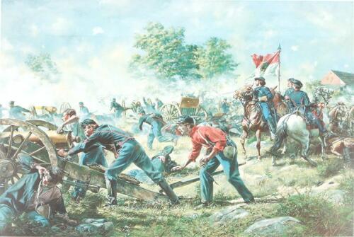 Large Don Troiani Print ''Retreat by Recoil''