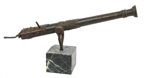 Interesting Small Bronze Breechloading Lantaka Swivel Cannon