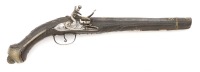 Unmarked European Gold-Inlaid Flintlock Holster Pistol